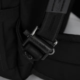 Pacsafe EXP45 anti-theft carry-on travel backpack in black with padded straps and multiple compartments for secure travel.
