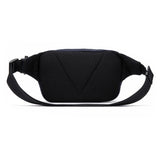 Pacsafe V Anti-Theft Hip Pack in ocean blue, waist pack with secure zipper compartments and adjustable strap for travel security.