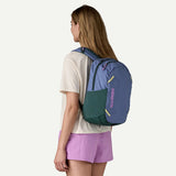 Patagonia Atom Day Pack 24L backpack in current blue with adjustable straps and multiple compartments for outdoor adventures.