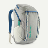 Patagonia Black Hole Pack 32L backpack with durable black fabric, adjustable straps, and multiple compartments for outdoor use