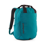 Patagonia Atom Tote Pack 20L backpack with black and blue design, lightweight and durable for daily or outdoor use.