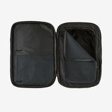 Open view of Patagonia Black Hole® MLC® 45L travel backpack showing its spacious main compartment and durable black fabric.