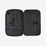 Open Patagonia Black Hole® MLC® 45L travel bag showing spacious main compartment and durable black ripstop fabric.