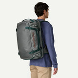 Patagonia Black Hole® MLC® 45L travel backpack with multiple compartments and durable black ripstop fabric.