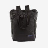 Patagonia Ultralight Black Hole® Tote Pack in black with 27L capacity, lightweight and durable for travel and everyday use.