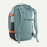 Patagonia Refugio Daypack 32L in black showing front view with adjustable shoulder straps and multiple compartments.