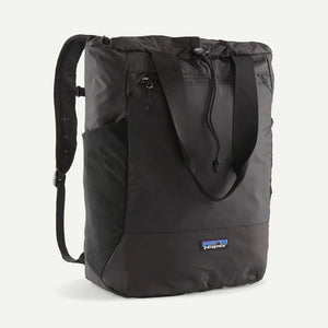 Patagonia Terravia Tote Pack 24L shown with its eco-friendly design, durable straps, and spacious interior for daily use.