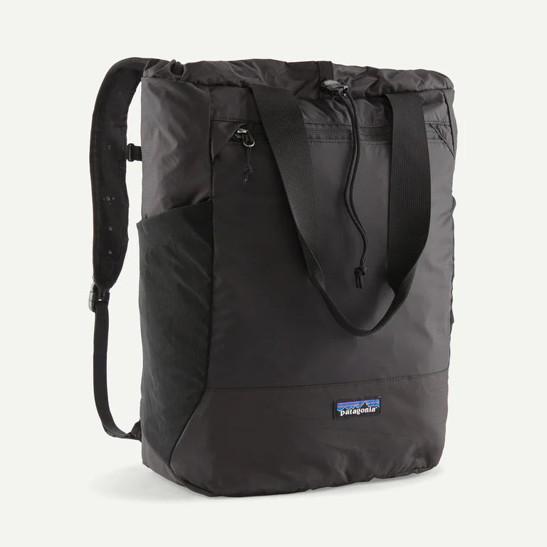 Patagonia Terravia Tote Pack 24L shown with its eco-friendly design, durable straps, and spacious interior for daily use.