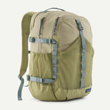 Patagonia Refugio Daypack 30L in black, showing the front view with adjustable shoulder straps and a large main compartment.