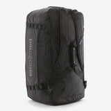 Patagonia Black Hole® 70L duffel bag in black with sturdy handles and a spacious main compartment for travel and outdoor gear.