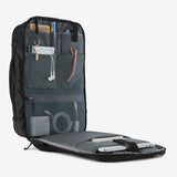 Black Patagonia Black Hole Mini MLC 30L travel bag with durable fabric and multiple compartments, shown in black.