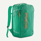 Patagonia Black Hole® Mini MLC® 30L travel bag in aqua with multiple compartments and durable water-resistant fabric.