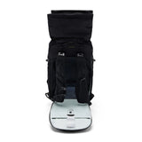 Black Peak Design outdoor backpack with 45L capacity, featuring adjustable straps and multiple compartments for outdoor adventures.