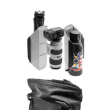 Black Peak Design Everyday Totepack 20L with adjustable shoulder straps and multiple compartments, displayed on a plain background.