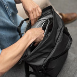 Peak Design Everyday Totepack 20L in black, showing the versatile totebag with spacious main compartment and sleek design.
