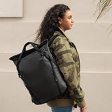Black Peak Design Everyday Totepack 20L with multiple compartments and adjustable straps, designed for versatile daily use.