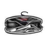 Black Peak Design Small Wash Pouch with compact design and zipper closure, ideal for travel toiletries and accessories.