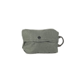 Peak Design Shoe Pouch in sage green, compact travel accessory with zipper closure for organizing shoes and small items.