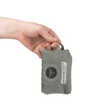 Peak Design Shoe Pouch in sage green showing compact, travel-ready design with zipper closure and durable material.