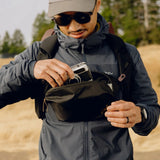 Black Peak Design Outdoor Sling 2L, a compact and durable sling bag with adjustable strap for outdoor adventures.