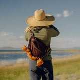 Peak Design Outdoor Sling 7L in Eclipse, a compact, versatile sling bag with adjustable strap for outdoor adventures.