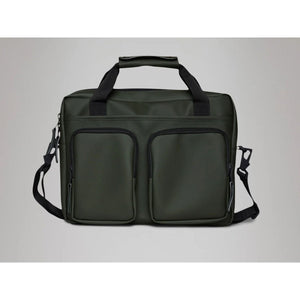 Green Rains Texel Tech Bag featuring durable material and adjustable strap, designed for stylish everyday use.