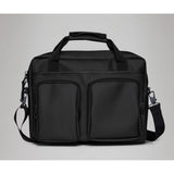 Green Rains Texel Tech Bag with adjustable shoulder strap and multiple compartments, designed for stylish, functional outdoor use.