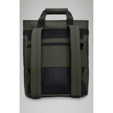 Rains Texel tote bag made of waterproof material with sturdy handles, featuring a minimalist design and spacious interior.