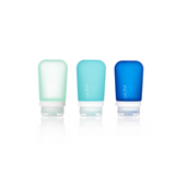 Medium Humangear GoToob+ silicone travel bottles set, flexible and durable accessories for toiletries and liquids.