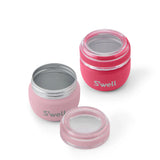 S'well Travel Pod Set of pink accessories featuring sleek, portable travel containers for beverages and accessories.