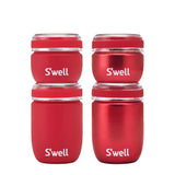 S'well Travel Pod Set of pink accessories for organizing bottles and hydration items, made by S'well.