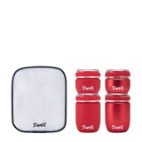 S'well Travel Pod Set of pink accessories with sleek, compact design for organizing bottles and essentials on the go.