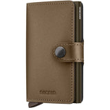 Secrid Miniwallet in matte finish, compact leather wallet showing card slots and sleek design.