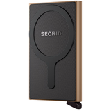 Secrid Cardprotector for MagSafe, compact metal wallet with magnetic attachment, holding credit cards securely.