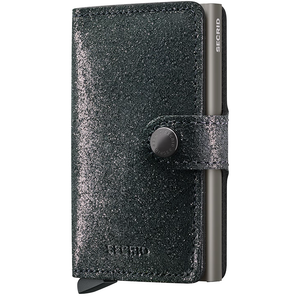 Secrid Miniwallet with black star design, compact leather wallet featuring card slots and a sleek, modern look.