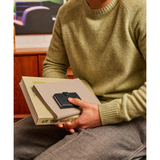 Secrid Miniwallet Original, compact leather wallet with card slots and metal security shell for safe card storage.