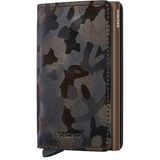 Secrid Slimwallet in brown with front view showing compact design and card slots, made of smooth leather for everyday use.