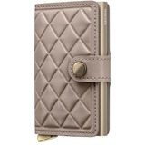 Secrid Premium Miniwallet in chalk emboss with front view showing compact leather wallet with embossed texture.