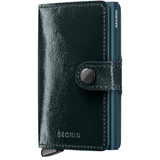 Secrid Premium Miniwallet Naplak in bottle green with front view showing compact design and sleek leather finish.