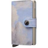 Secrid Miniwallet Art in mar-clouds design, compact leather wallet with card slots and RFID protection.