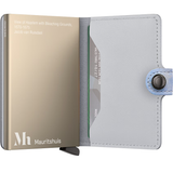 Secrid Miniwallet Art with a marbled cloud pattern, compact leather wallet featuring card slots and sleek design.