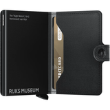 Secrid Miniwallet Art in dark night watch design, compact leather wallet with card slots and sleek style.