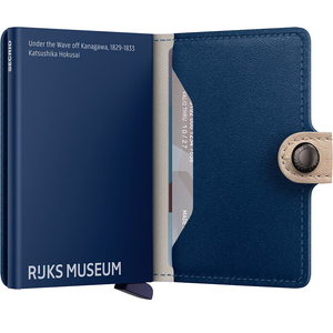 Secrid Miniwallet Art in marbled wave design, compact wallet with card slots and sleek style, made by Secrid.