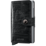 Secrid Miniwallet Dutch-Martin in grey, compact wallet with card slots and sleek design, front view.