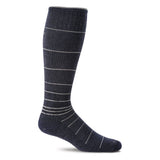Men’s Sockwell Circulator sock in denim blue, featuring compression design and comfortable fit for enhanced leg support.