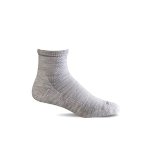 Women’s Sockwell Elevate Quarter sock in Ash, featuring comfortable, supportive design and breathable fabric for everyday wear.