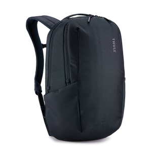 Thule Subterra 2 backpack with 21L capacity, featuring multiple compartments and padded shoulder straps for comfortable carrying.