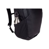 Thule Chasm 26L laptop backpack showing padded compartments and sturdy straps in a sleek black design.