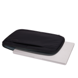 Black Thule Subterra 2 Sleeve for 16-inch laptops with padded interior and sleek design.