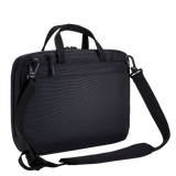 Black Thule Subterra 2 14-inch attaché briefcase with padded laptop compartment and sleek design.